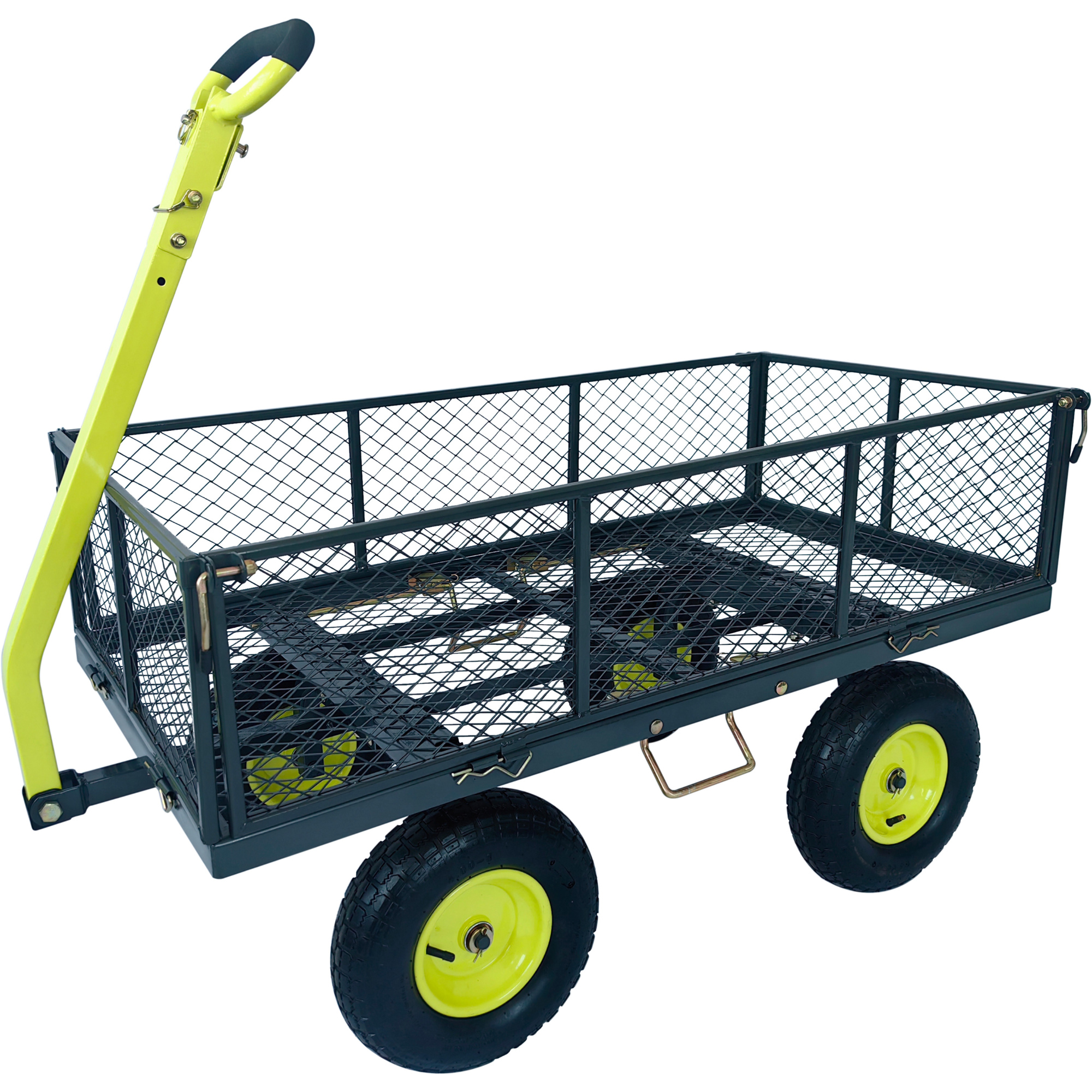 Yard Tuff, 3in.-1 Dual Side Dump Wagon, 24in. x 48in., Load Capacity 1000 lb, Model# YTF-2448DSD